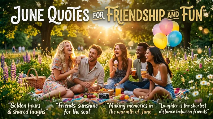 June Quotes for Friendship and Fun