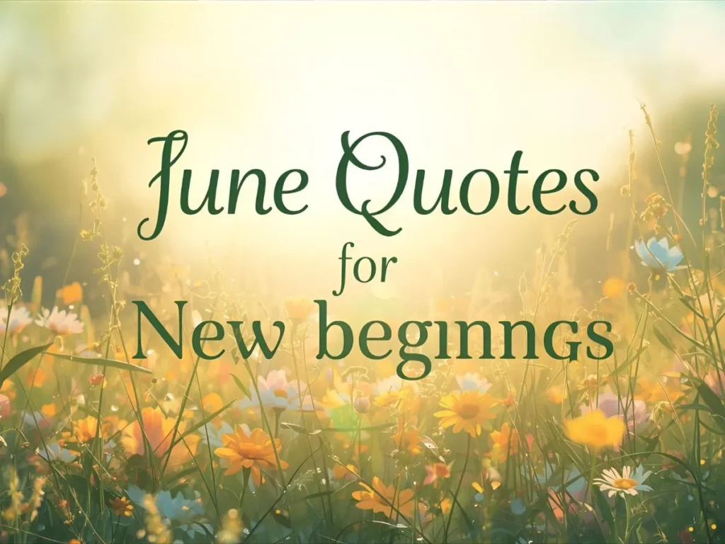 June Quotes for New Beginnings