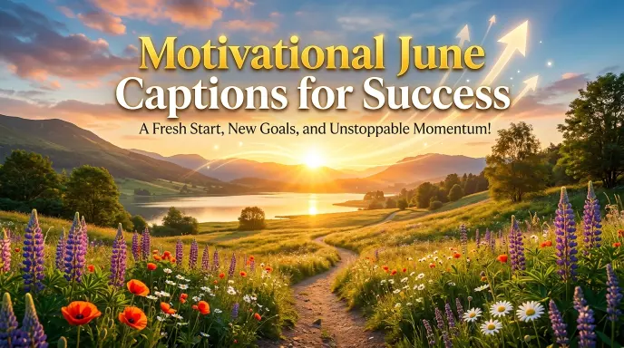 Motivational June Captions for Success