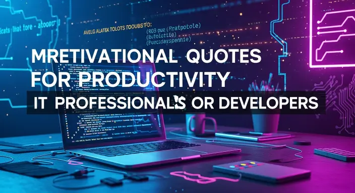 Motivational Quotes For Productivity IT Professionals Or Developers