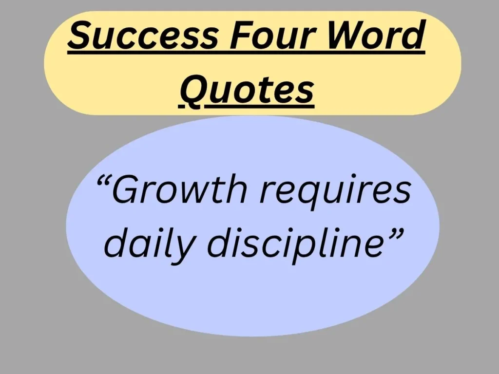 Success Four Word Quotes