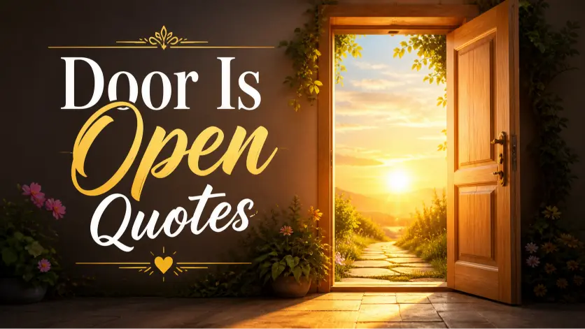 Door Is Open Quotes