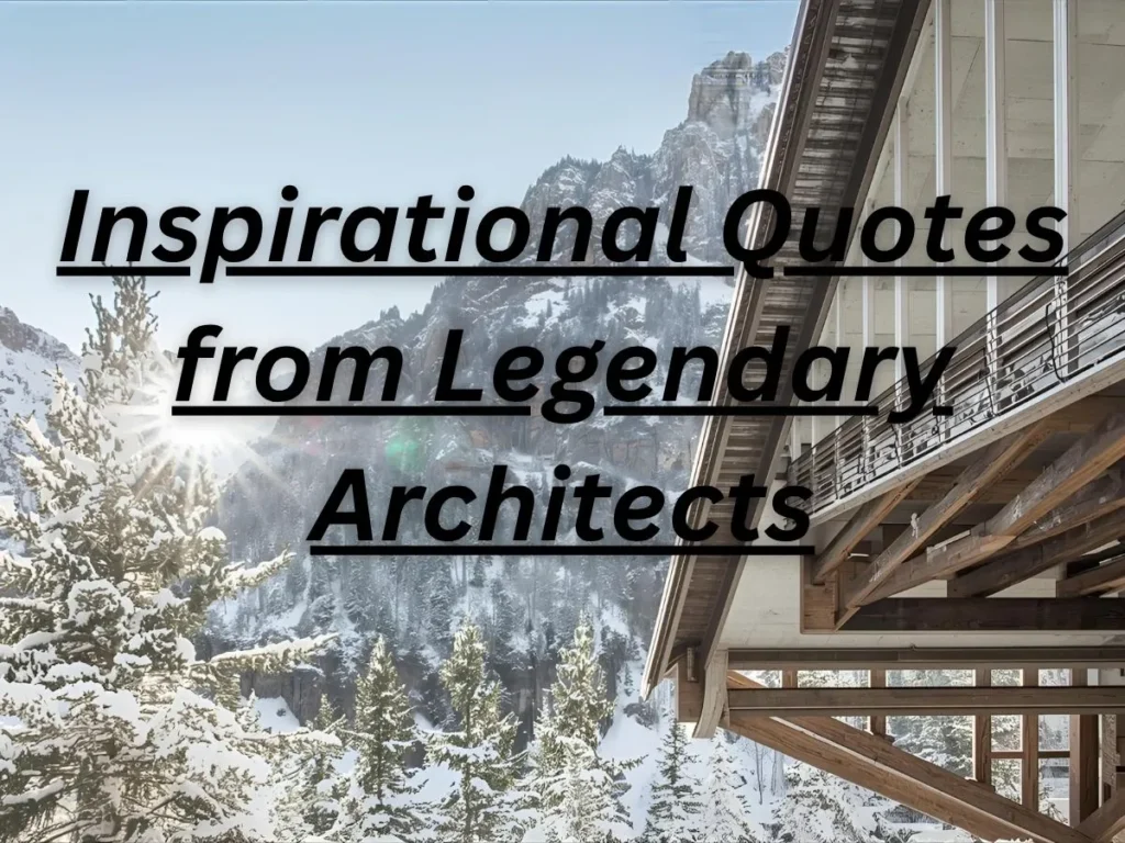Inspirational Quotes from Legendary Architects