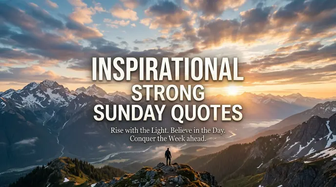  Inspirational Strong Sunday Quotes