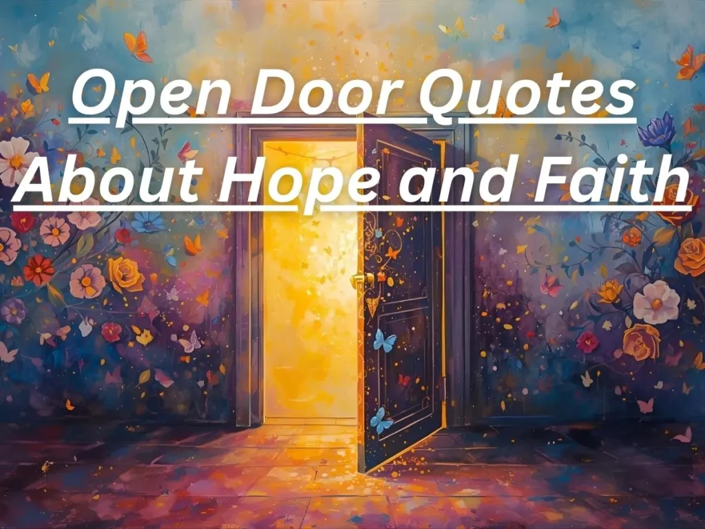 Open Door Quotes About Hope and Faith
