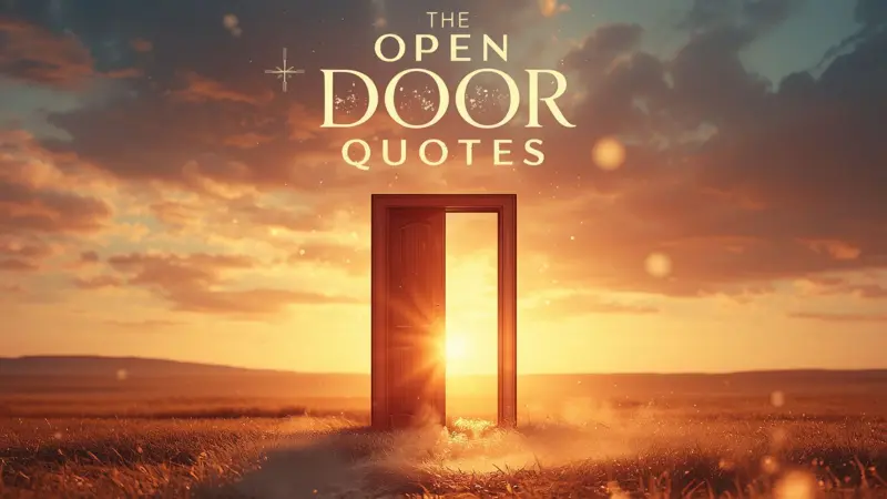 Open The Door Quotes