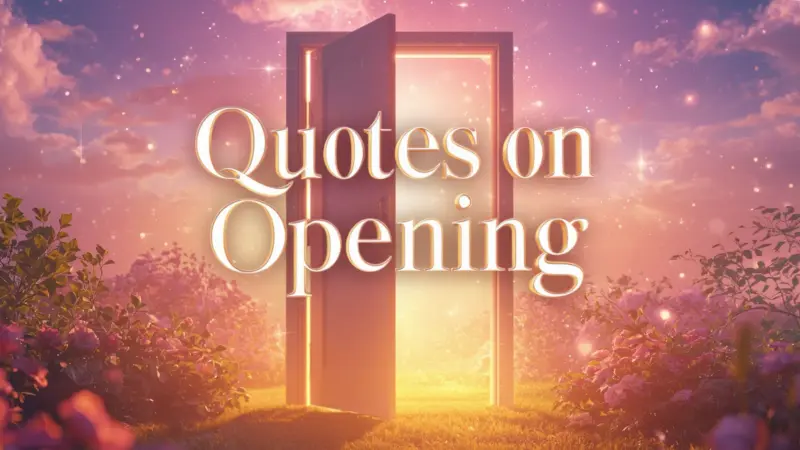 Quotes on Opening Doors