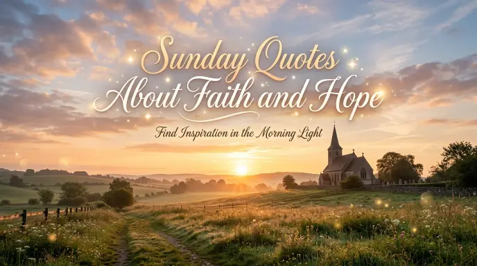 Sunday Quotes About Faith and Hope