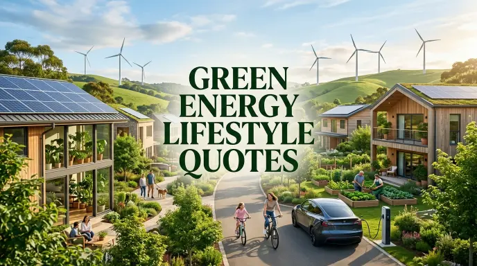 Green Energy Lifestyle Quotes