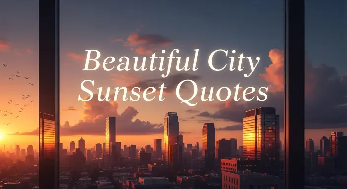 Beautiful City Sunset Quotes