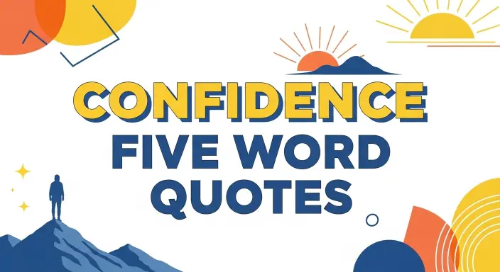 Confidence Five Word Quotes