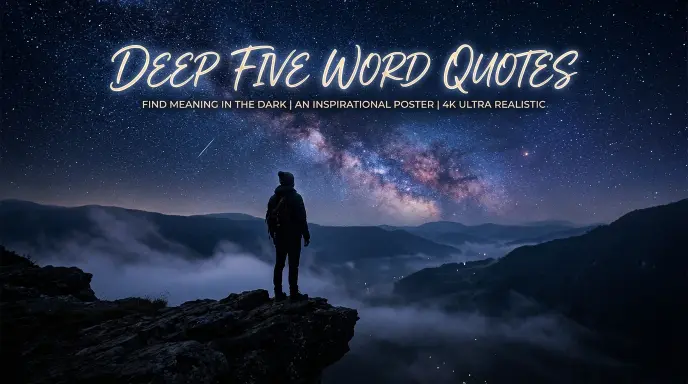  Deep Five Word Quotes