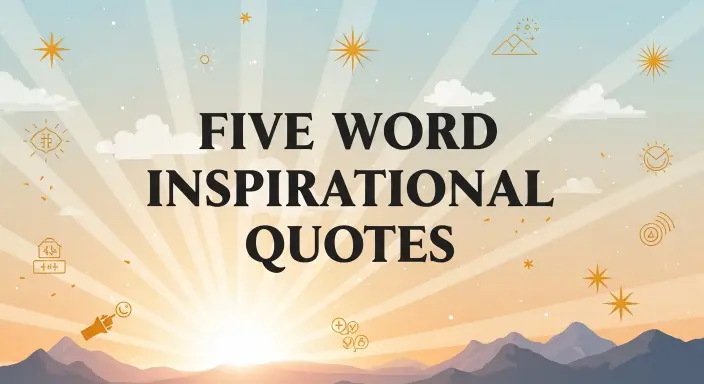 Five Word Inspirational Quotes