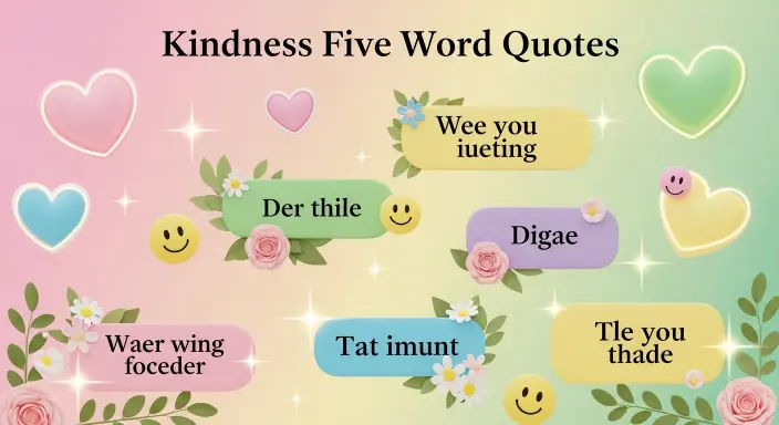 Kindness Five Word Quotes