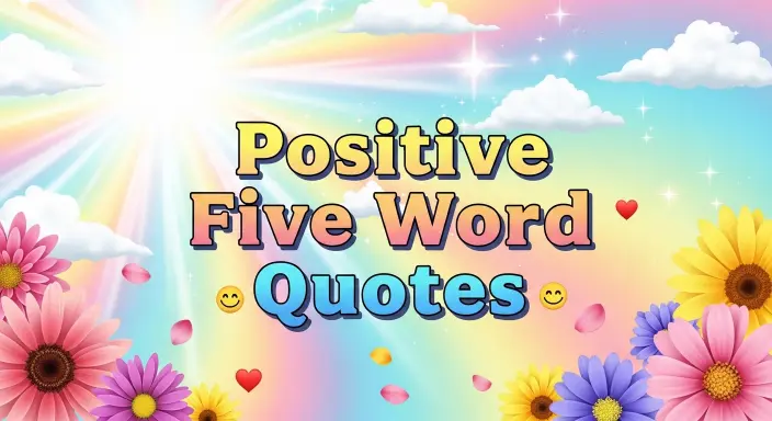 Positive Five Word Quotes