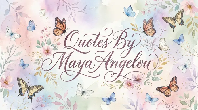 Quotes By Maya Angelou