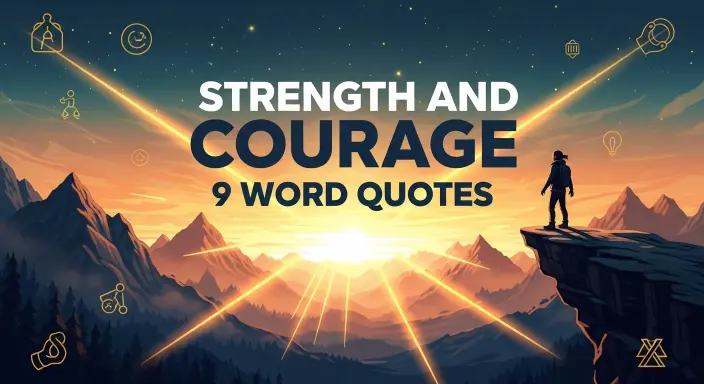 Strength and Courage 9 Word Quotes