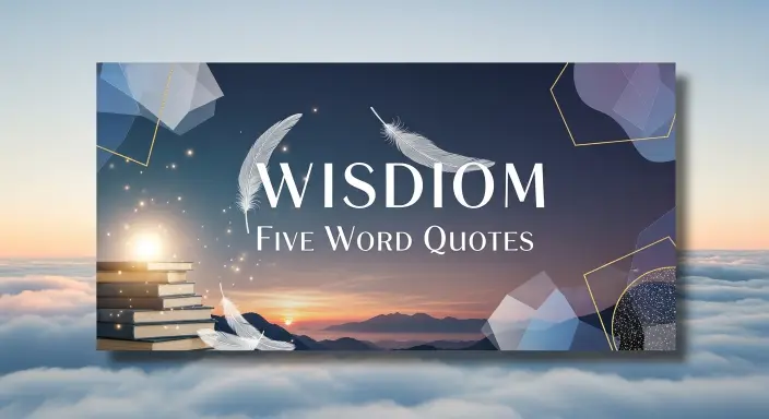 Wisdom Five Word Quotes