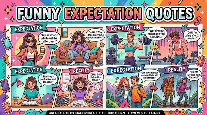 Funny Expectation Quotes