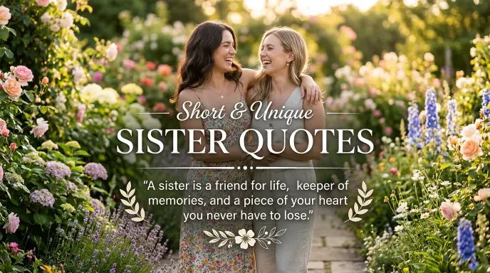 Short Unique Sister Quotes