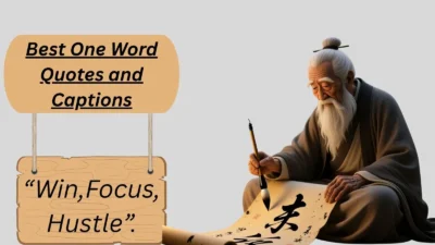 Best One Word Quotes and Captions