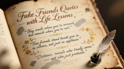 Fake Friends Quotes with Life Lessons