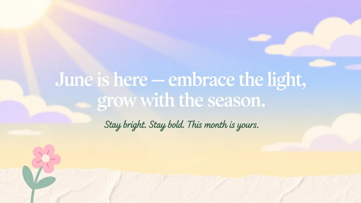 Motivational June Quotes Captions for All Occasions