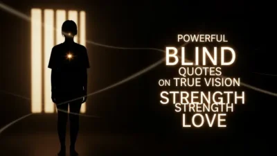 Powerful Blind Quotes on True Vision Strength Love