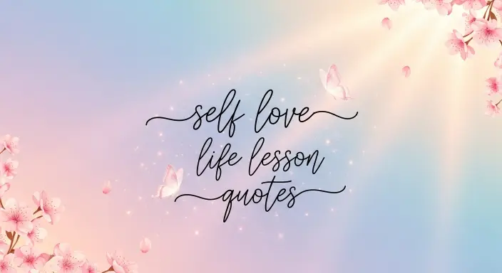 Self Love Life Lesson Quotes