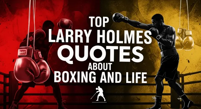 Top Larry Holmes Quotes About Boxing and Life