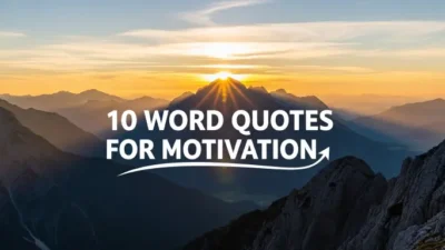 10 Word Quotes for Motivation