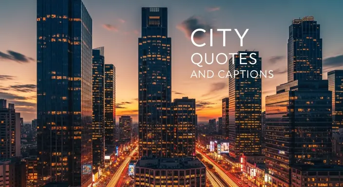 City Quotes and Captions