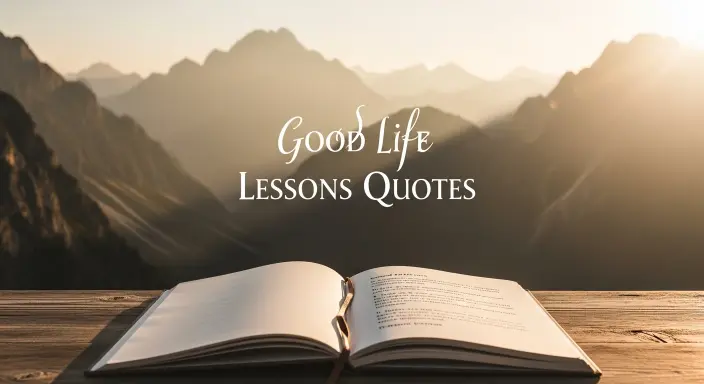 Good Life Lessons Quotes