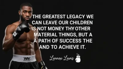 Lennox Lewis Quotes Boxing Legacy Success Tips