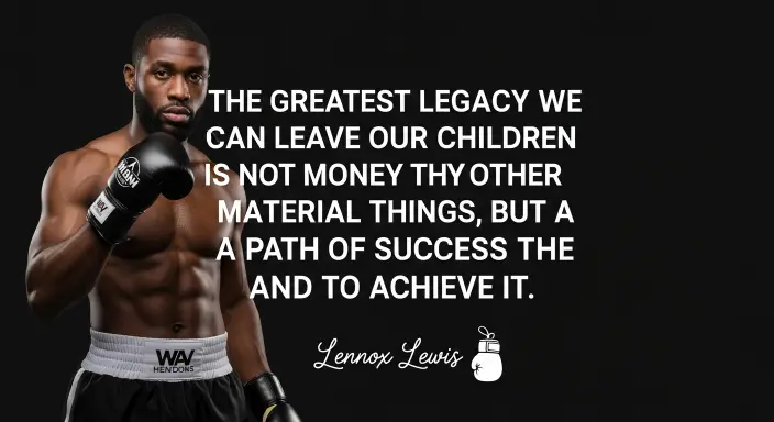 Lennox Lewis Quotes Boxing Legacy Success Tips