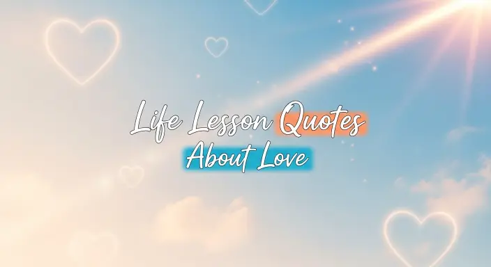 Life Lesson Quotes About Love