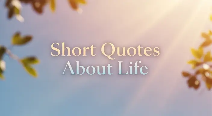 Short Quotes About Life